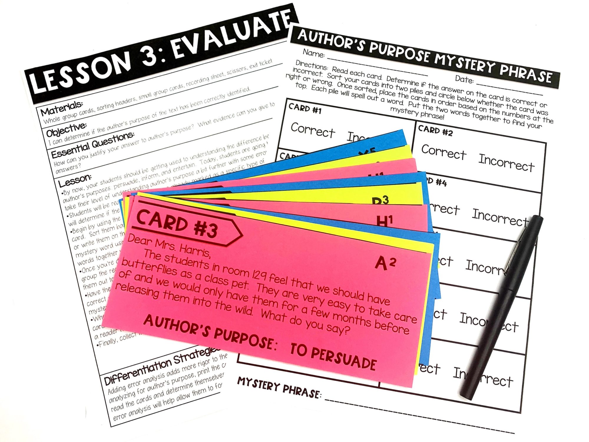 Author's Purpose Printables (Print &amp; Digital) - Ciera Harris Teaching