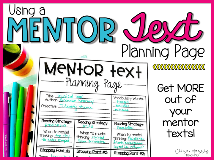 mentor text planning