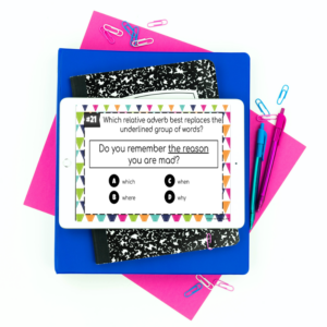Digital Grammar Task Cards - Ciera Harris Teaching